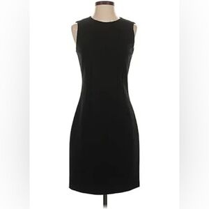 Elie Tahari Elegant Black Sleeveless Cocktail Dress